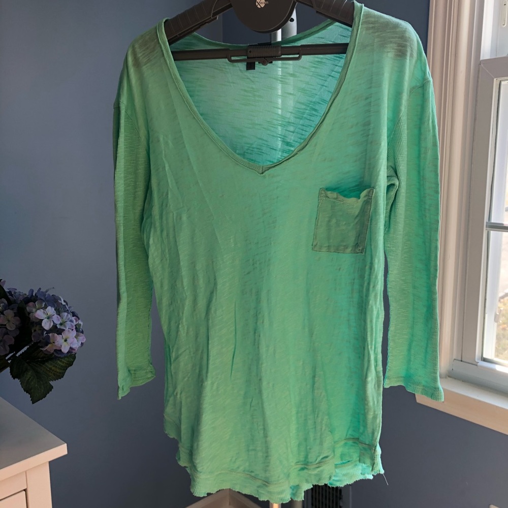 Anthropologie Long Sleeve Tissue Tee -Sz S
